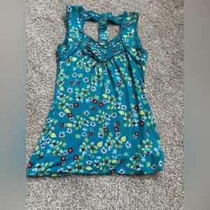 American Rag Teal Floral Top